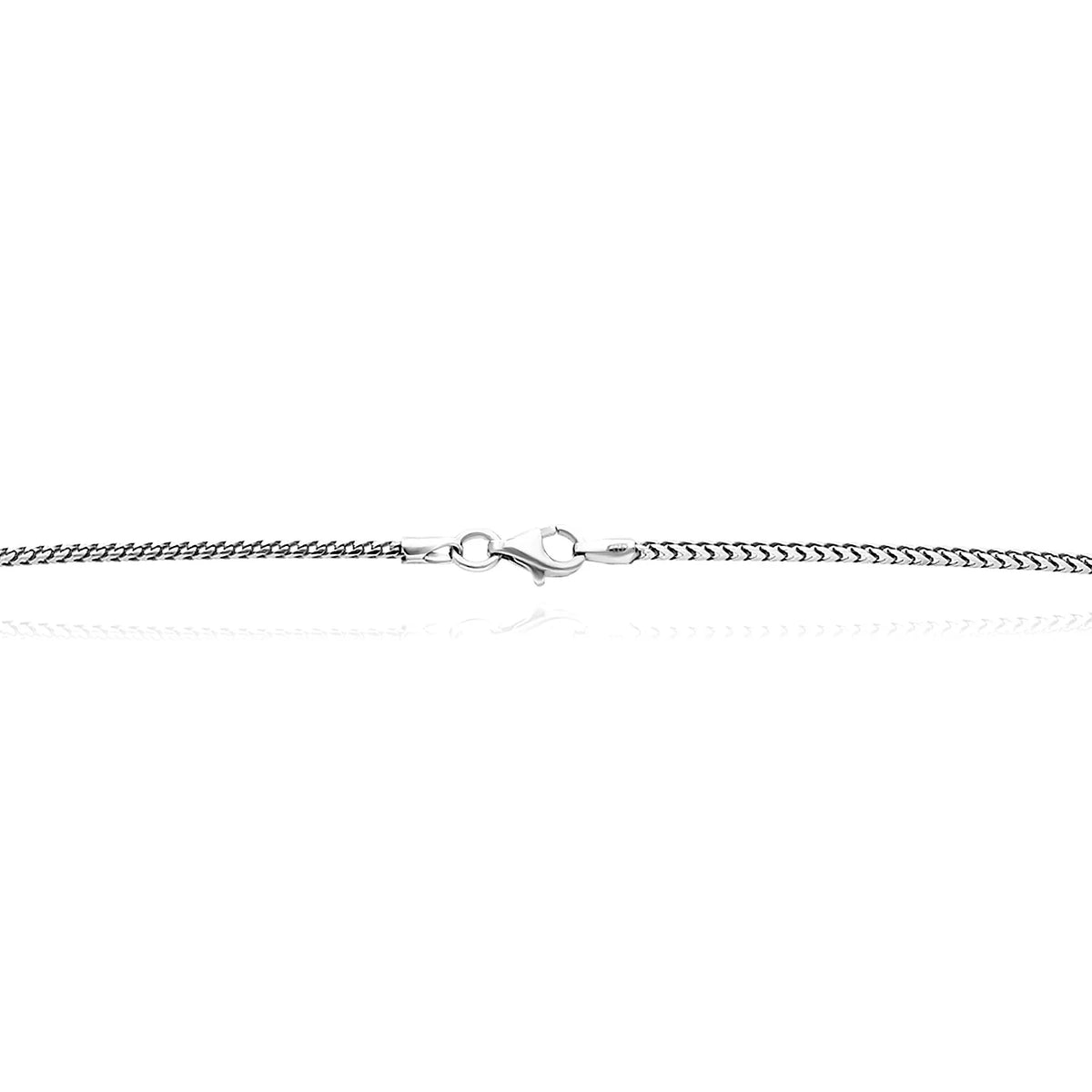 Sterling Silver 1.5mm Franco Chain Necklace H460