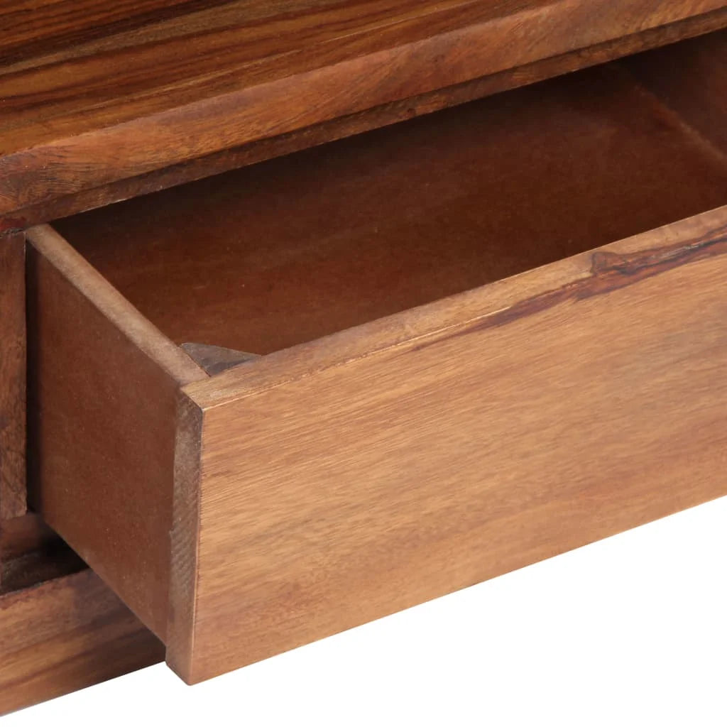Rustic 3 Drawer TV Stand with Cable Outlet N188