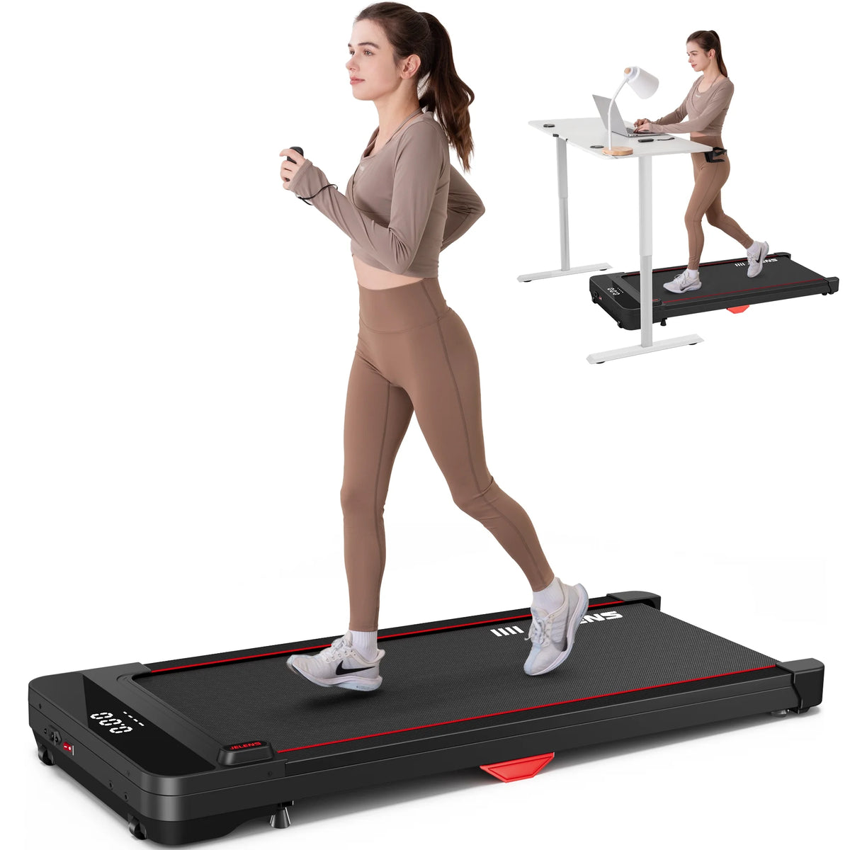 2.5HP Portable Under Desk Treadmill with Remote Control E4097