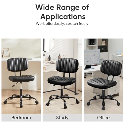 Deep Brown Height Adjustable PU Leather Swivel Office Chair R1393