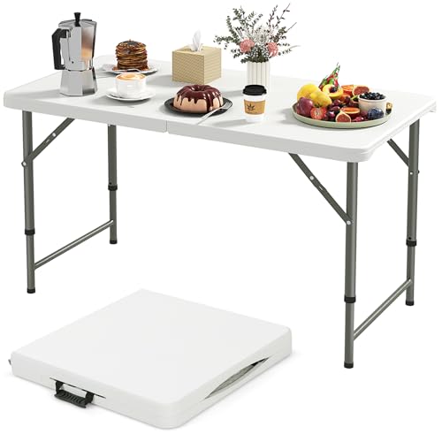 Portable 4 Foot Plastic Folding Table D537580