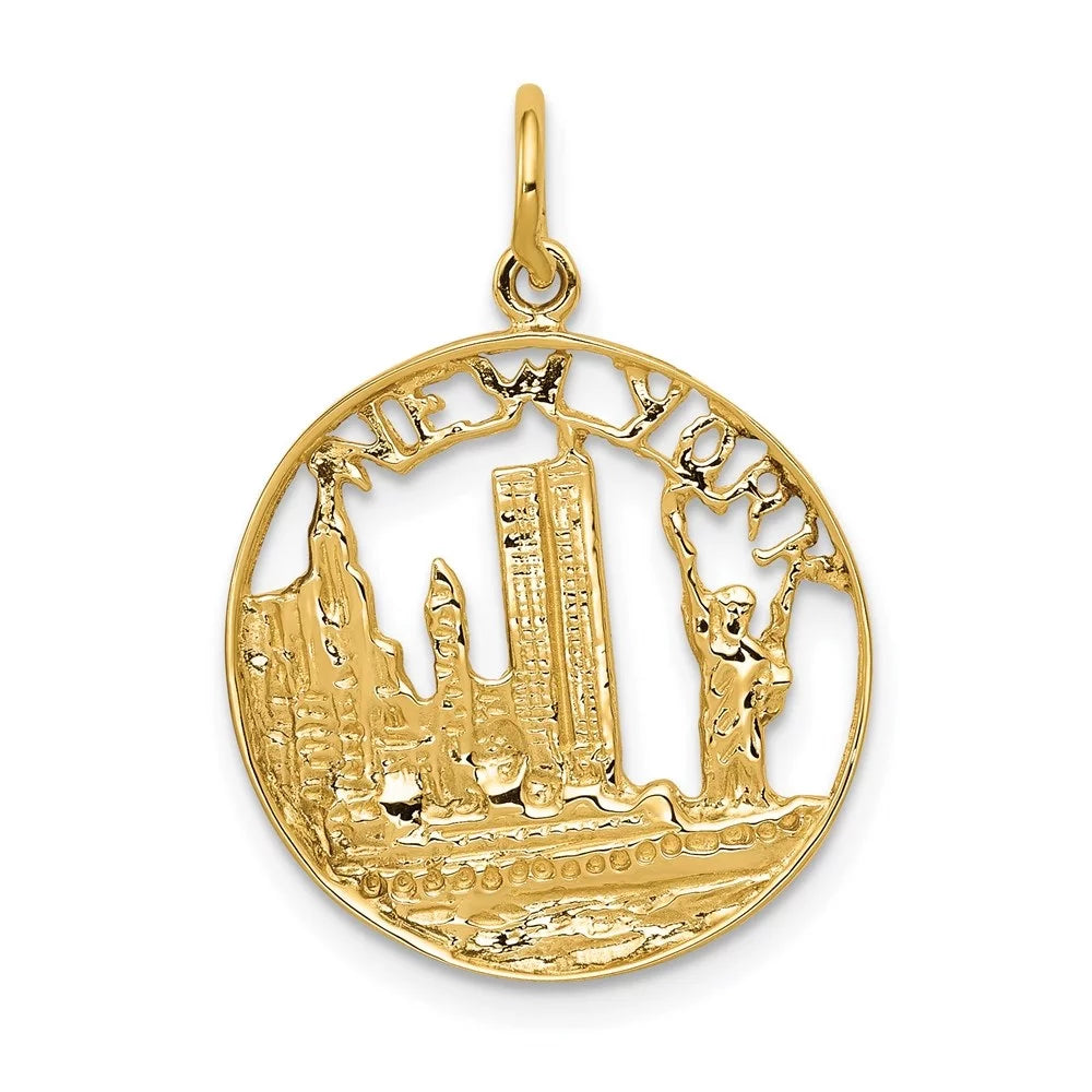 14K Yellow Gold Charm Pendant A1955