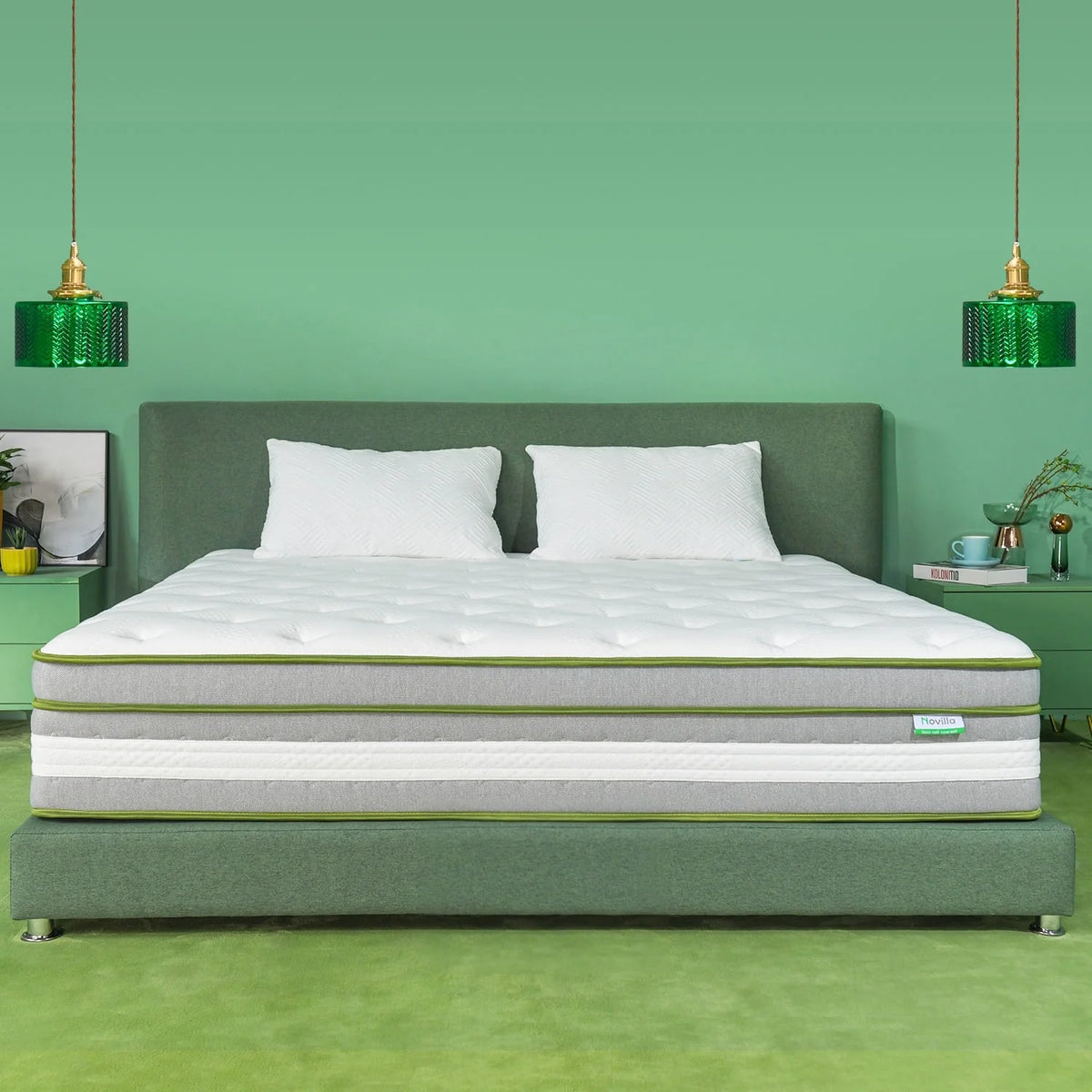 Queen Size Memory Foam Innerspring Hybrid Mattress Z996