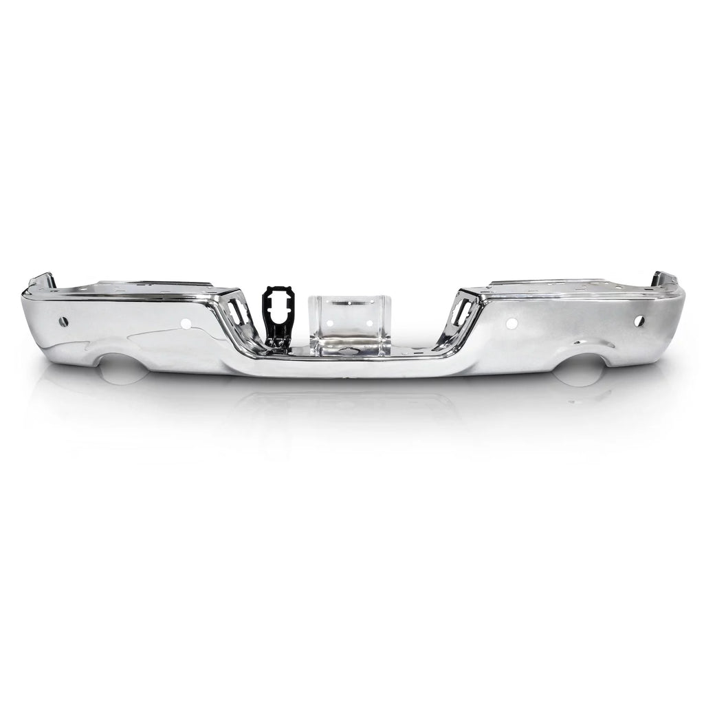 Chrome Rear Bumper Black Step with Dual Exhaust & Rear Parking Assist Sensor H260