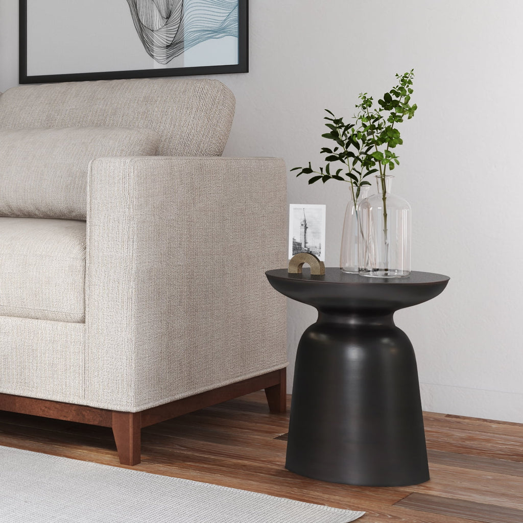 16 inch Metal Accent Side Table B7715