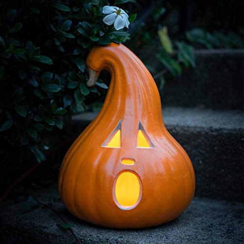 12" Shatterproof Waterproof Fake Pumpkin Halloween Decorations K904774