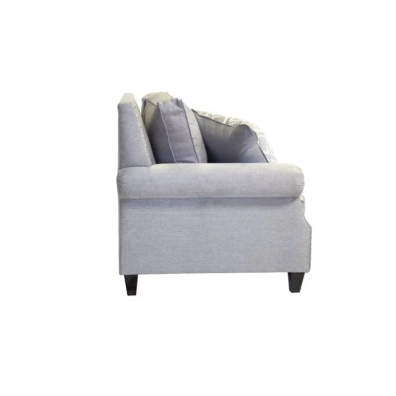 Gray 2-Piece Fabric Sofa Set A443