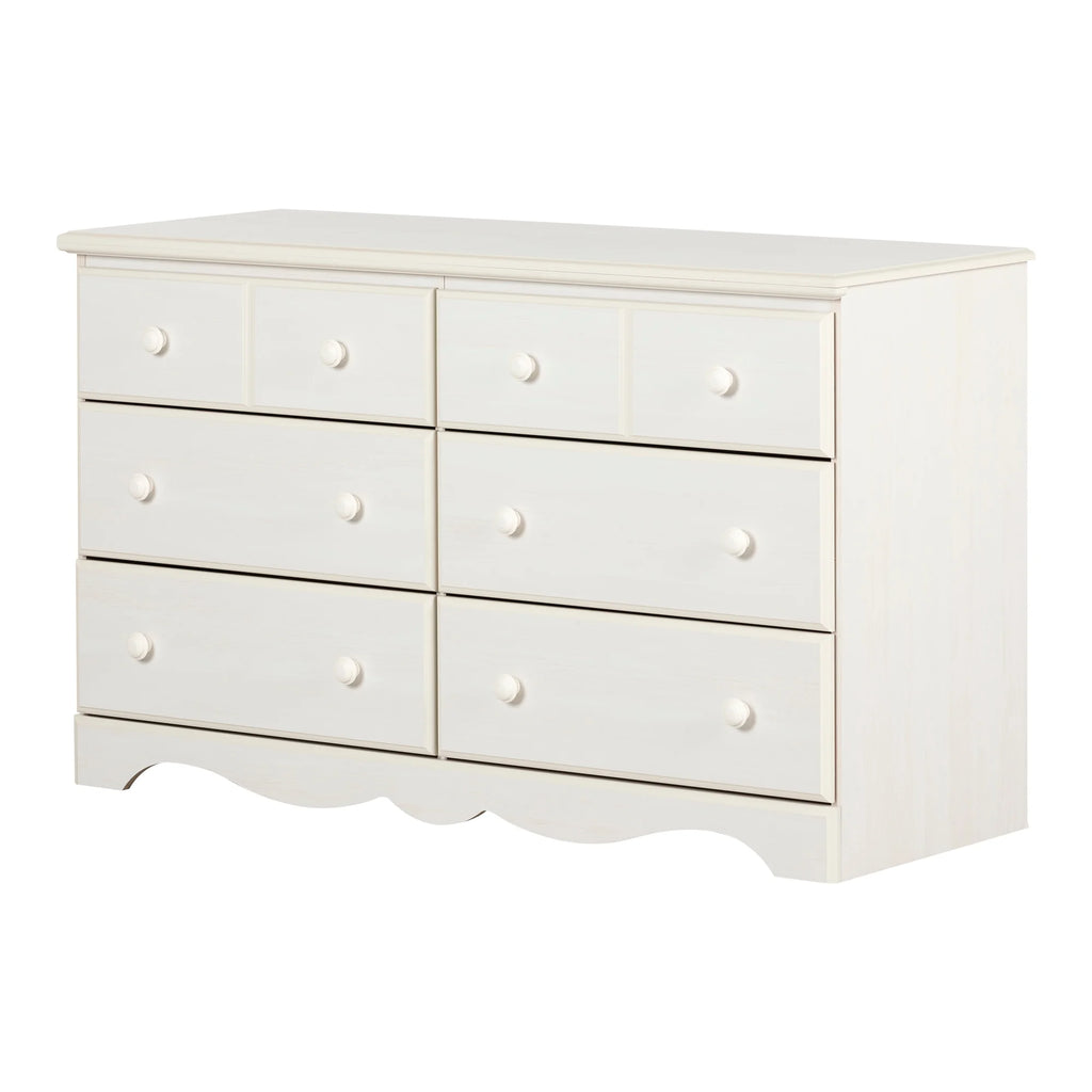 6 Drawer Double Dresser B186