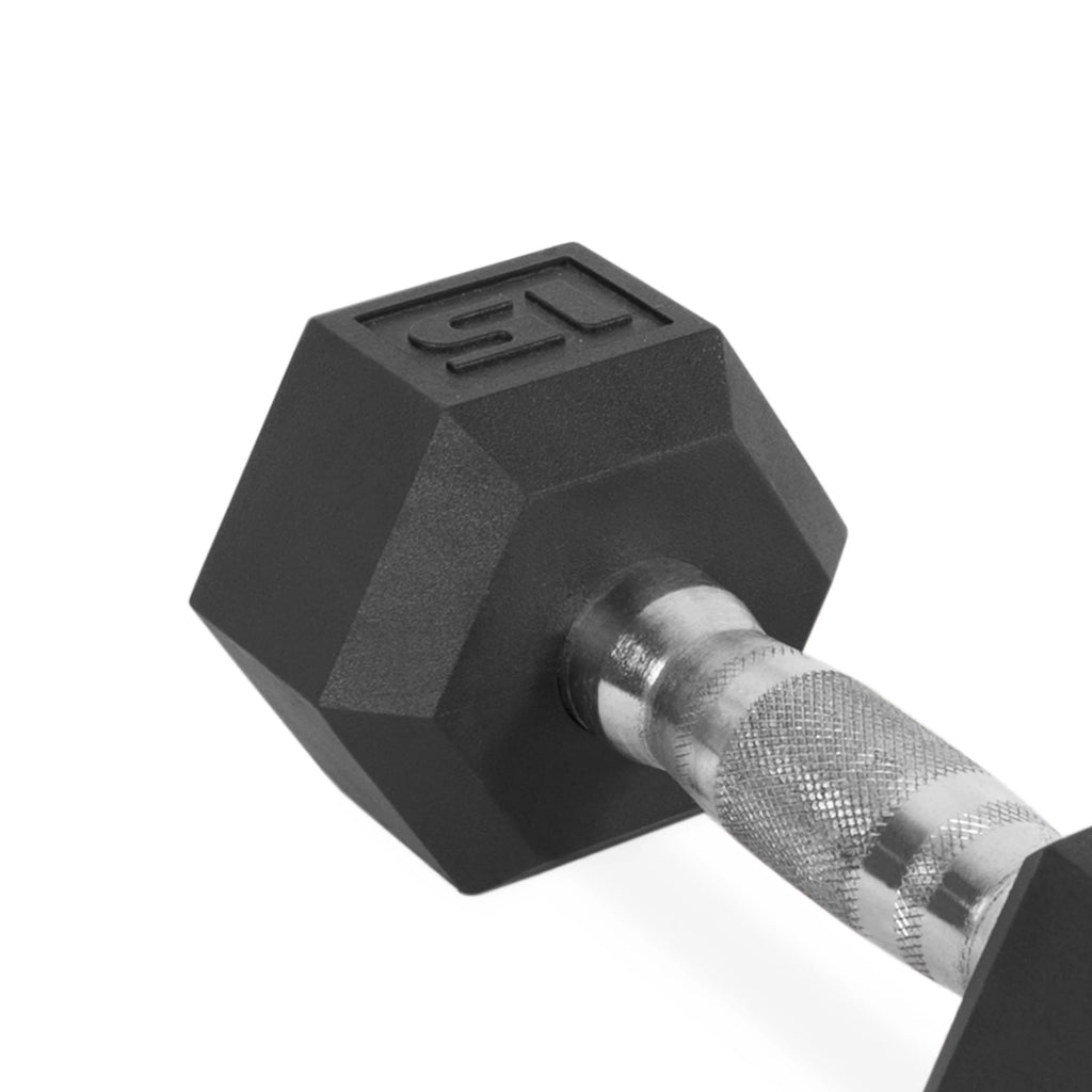 25lb Rubber Hex Dumbbell Y3983