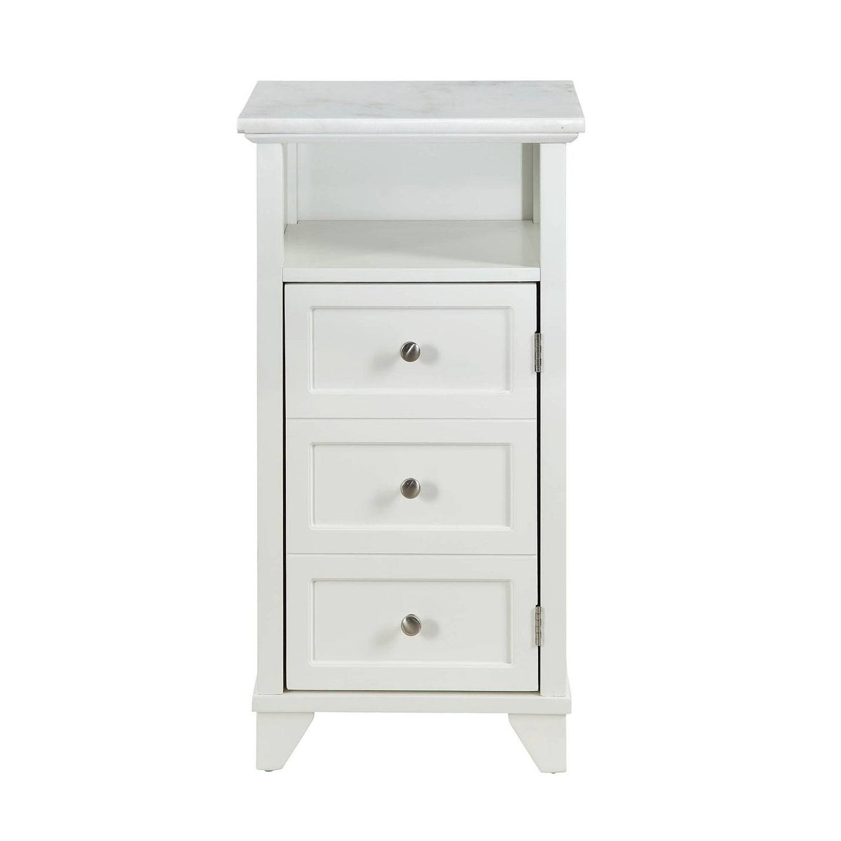 1 Cubby Wooden Cabinet with Marble Top R845872
