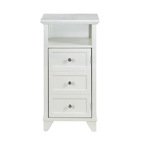1 Cubby Wooden Cabinet with Marble Top R845872