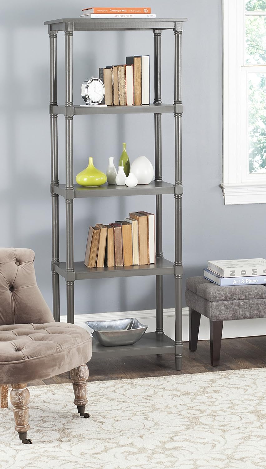 Grey 5 Tier Bookcase F6887