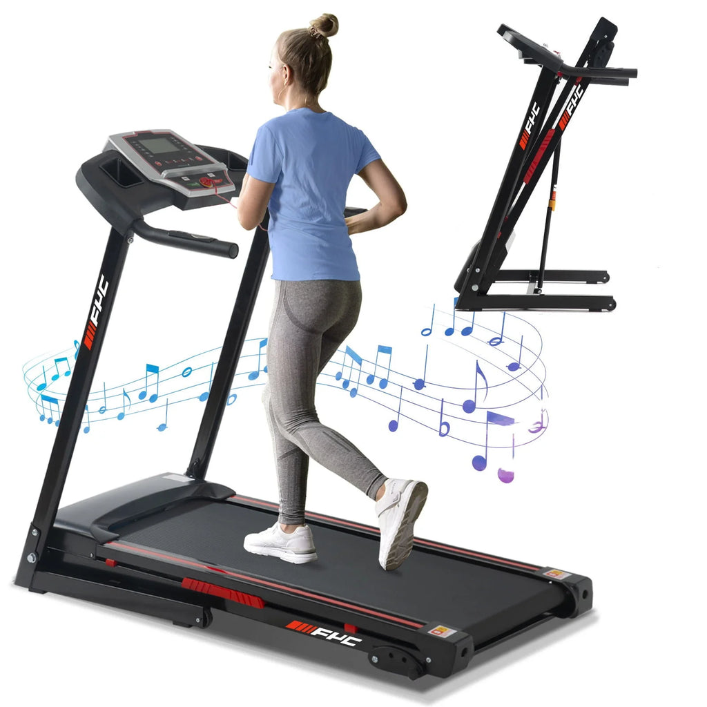3.5HP Folding Treadmill with Incline 300LBS Capacity Q369