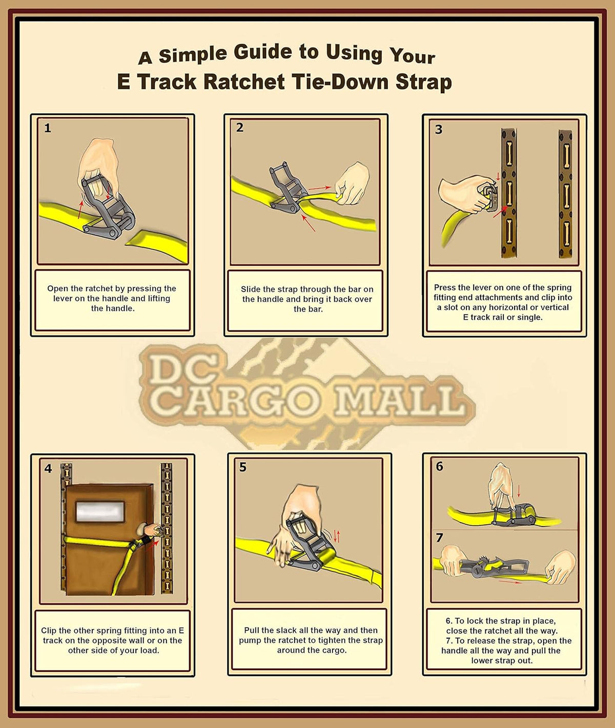 10 E Track Ratchet Tie-Down Cargo Straps, 2 x 16' Grey Polyester D921331