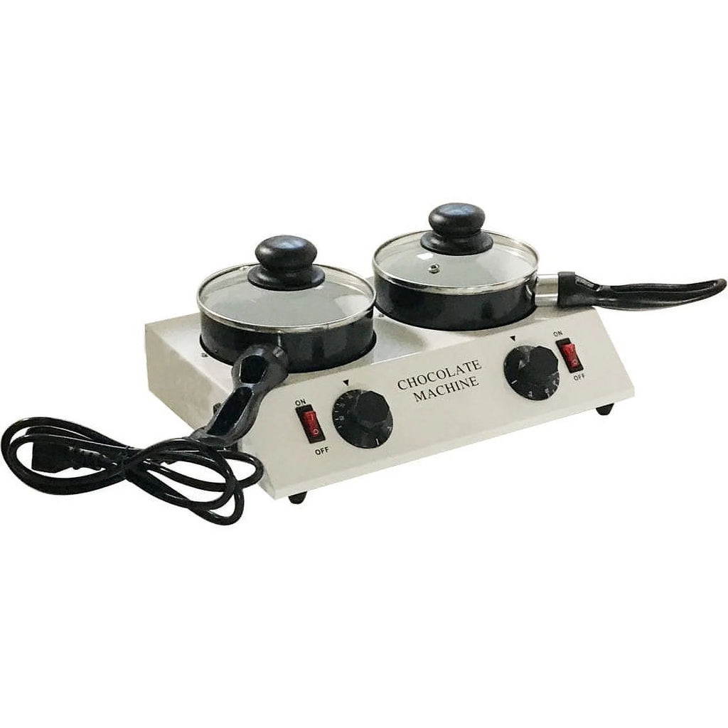 Double Cylinders Chocolate Tempering Melting Machine with 2 Pots D195