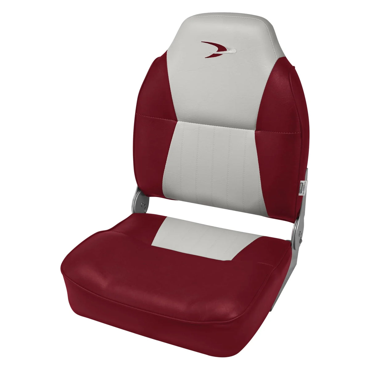Grey Navy High-Back Boat Seat F7329