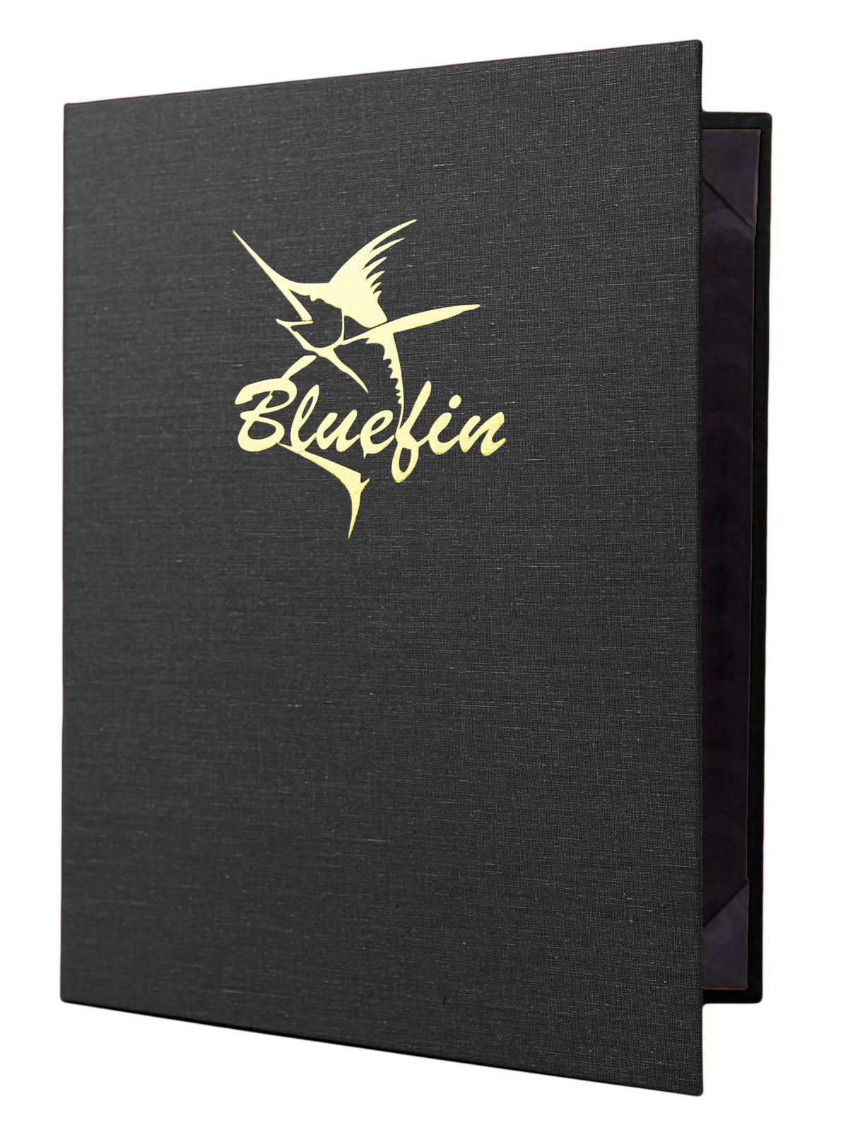Casebound Menu 4¼ x 14 Black V7943
