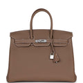 Birkin 35 Etoupe Togo Palladium Hardware M426