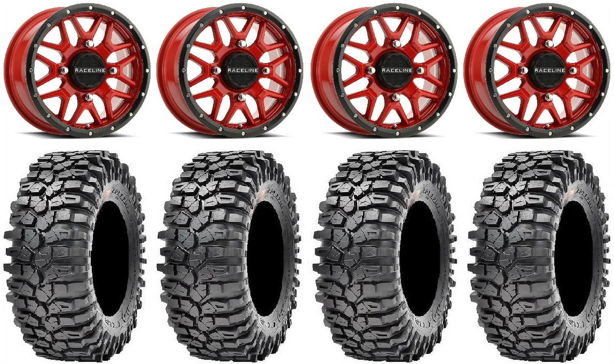 14" Red Wheels 30" Tires I7063