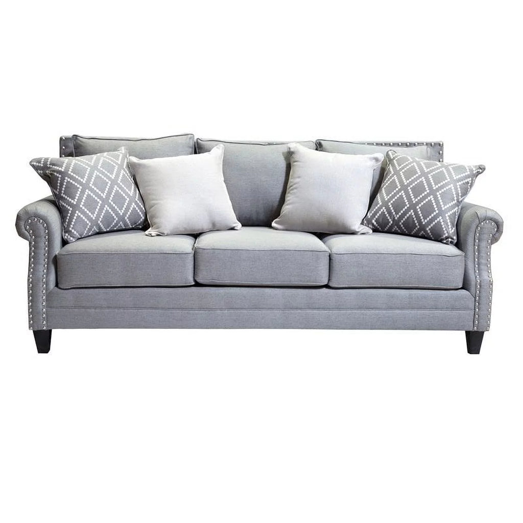 Gray 2-Piece Fabric Sofa Set A443