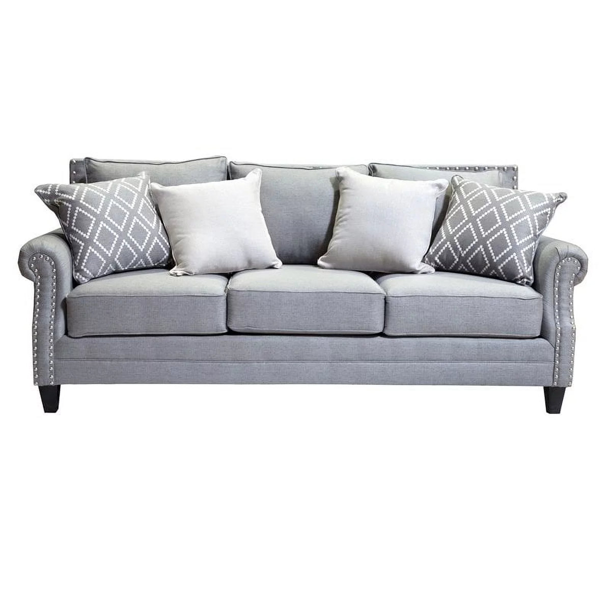 Gray 2-Piece Fabric Sofa Set A443