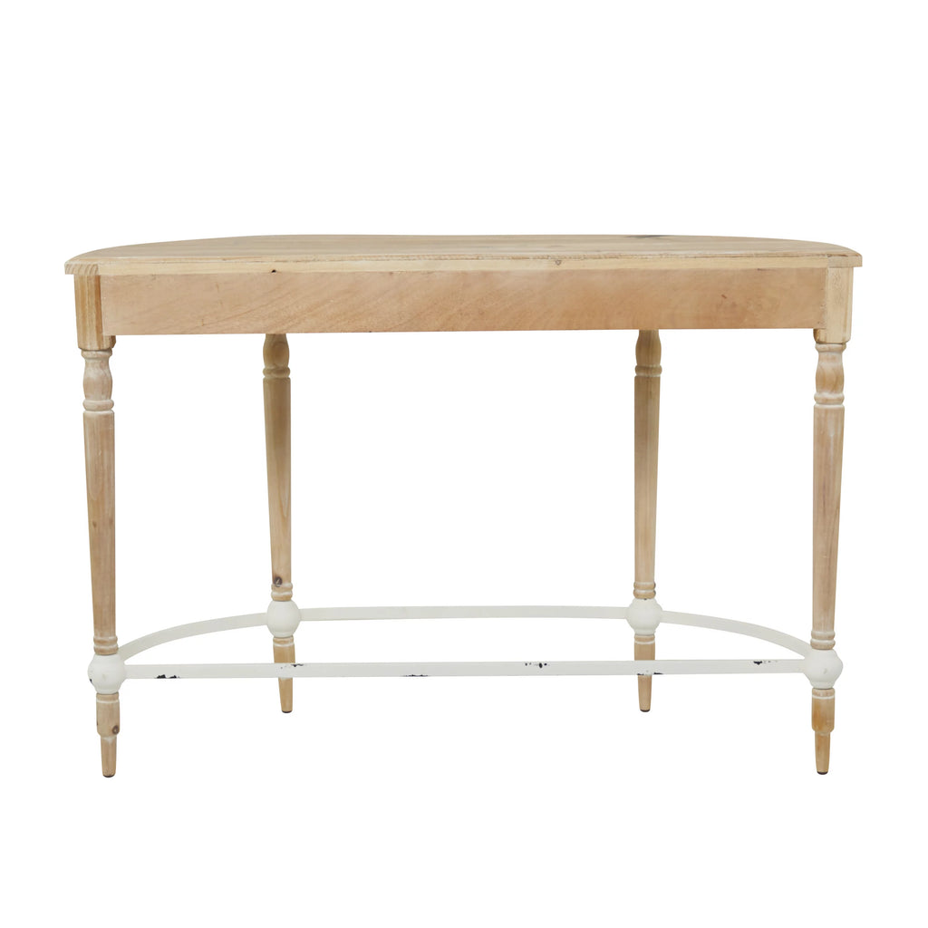 Brown Wood Carved Console Table U295