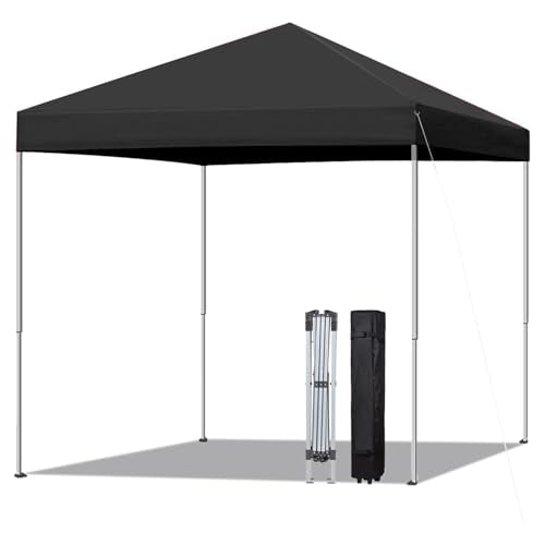 10x10 Pop Up Canopy Tent Waterproof with Wheeled Bag and 4 Sandbags Y3877