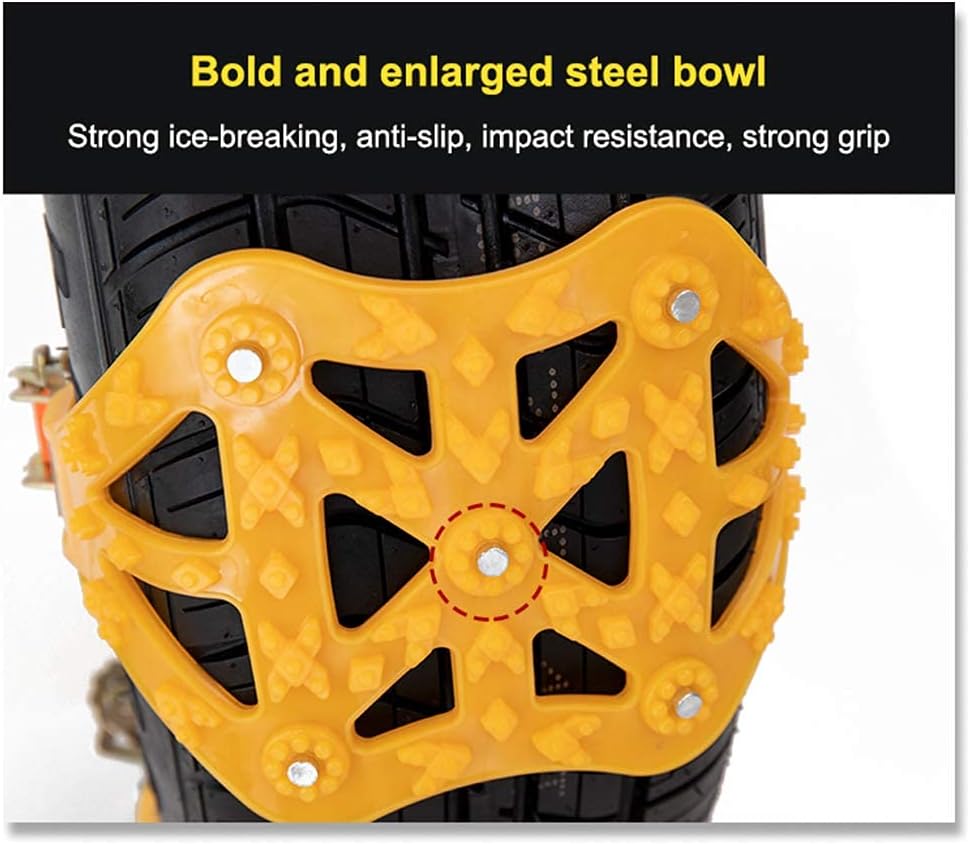 Adjustable Snow Chains for Cars SUV Pickup B37452