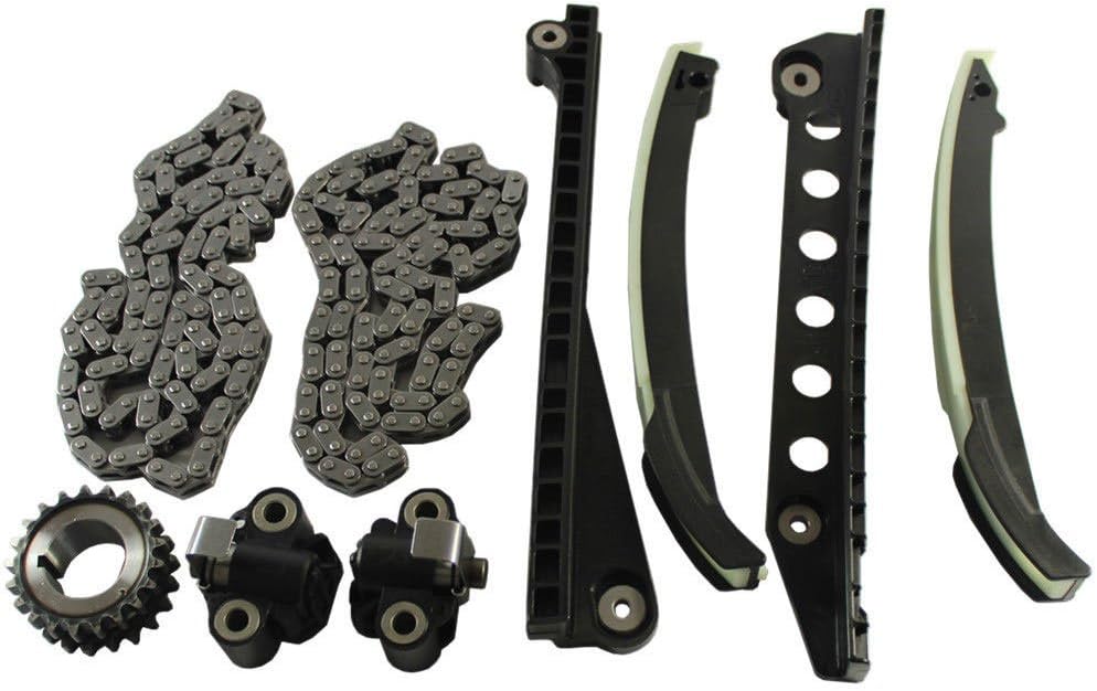 Timing Chain Kit with Tensioner Guides Cover Gaskets Cam Phaser T627651