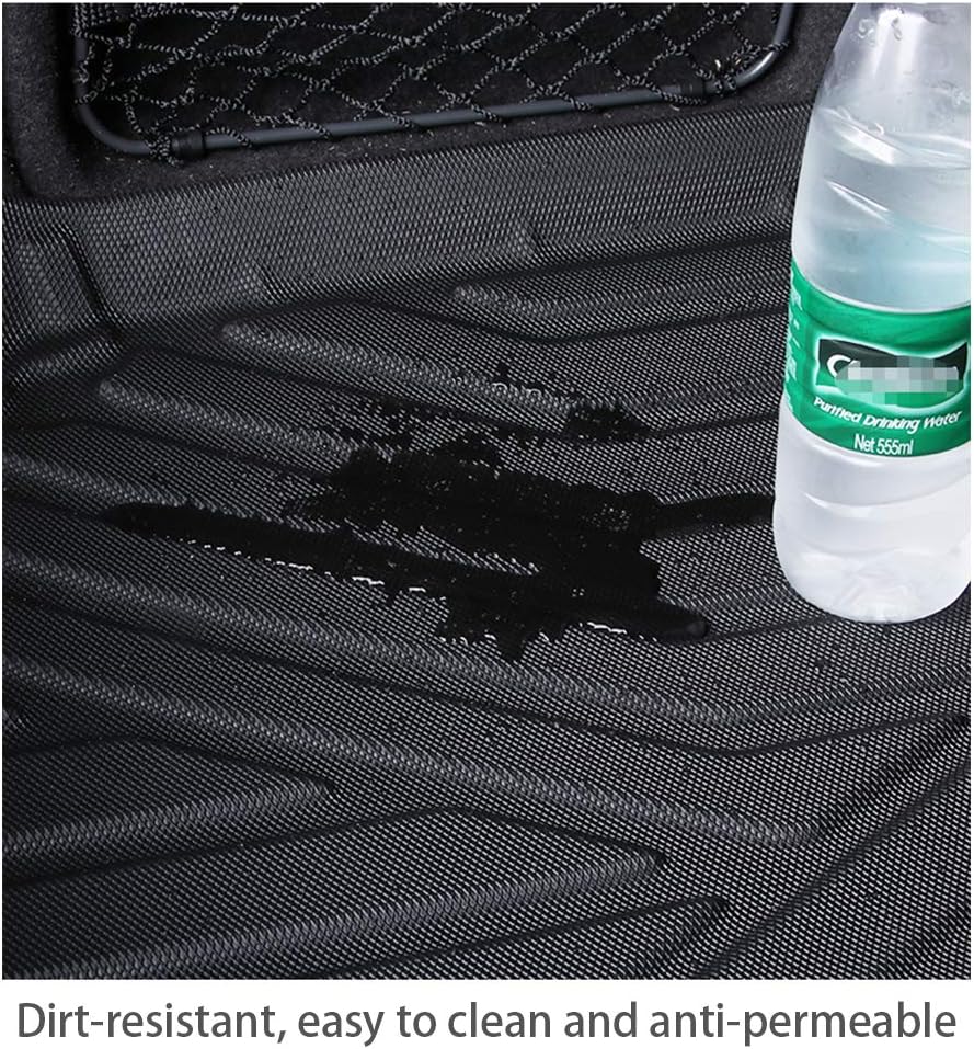 Black Rubber Cargo Liner Tray Floor Mat Pack of 2 Y14905