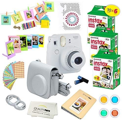 Flamingo Pink Instant Camera with 60 Pack Instant Films U857903