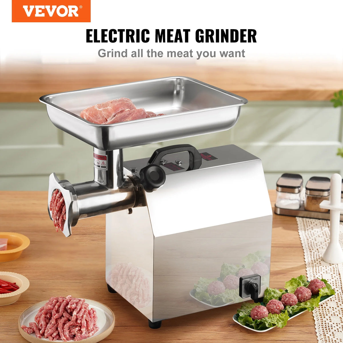650W Electric Meat Grinder with 2 Blade A2496
