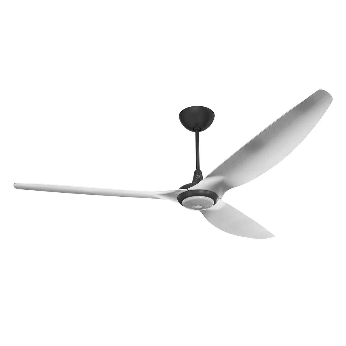 84 Ceiling Fan with Brushed Aluminum Blades and Black Finish W2350