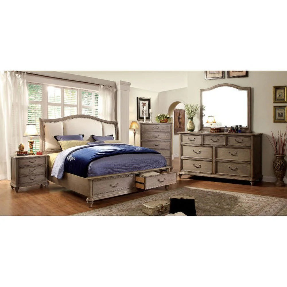 Solid Wood 1pc Nightstand B4240