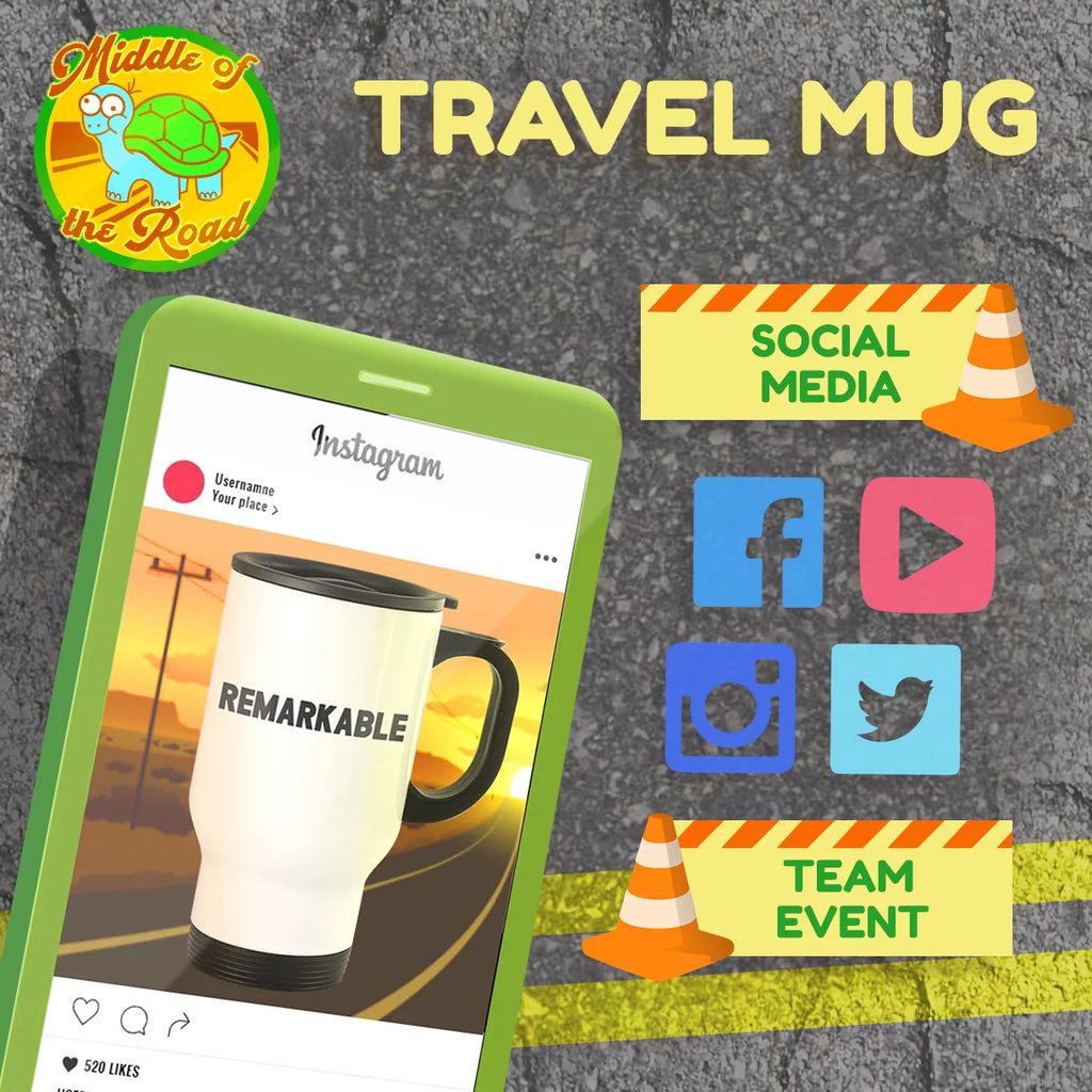 14oz Stainless Steel Travel Mug B7894
