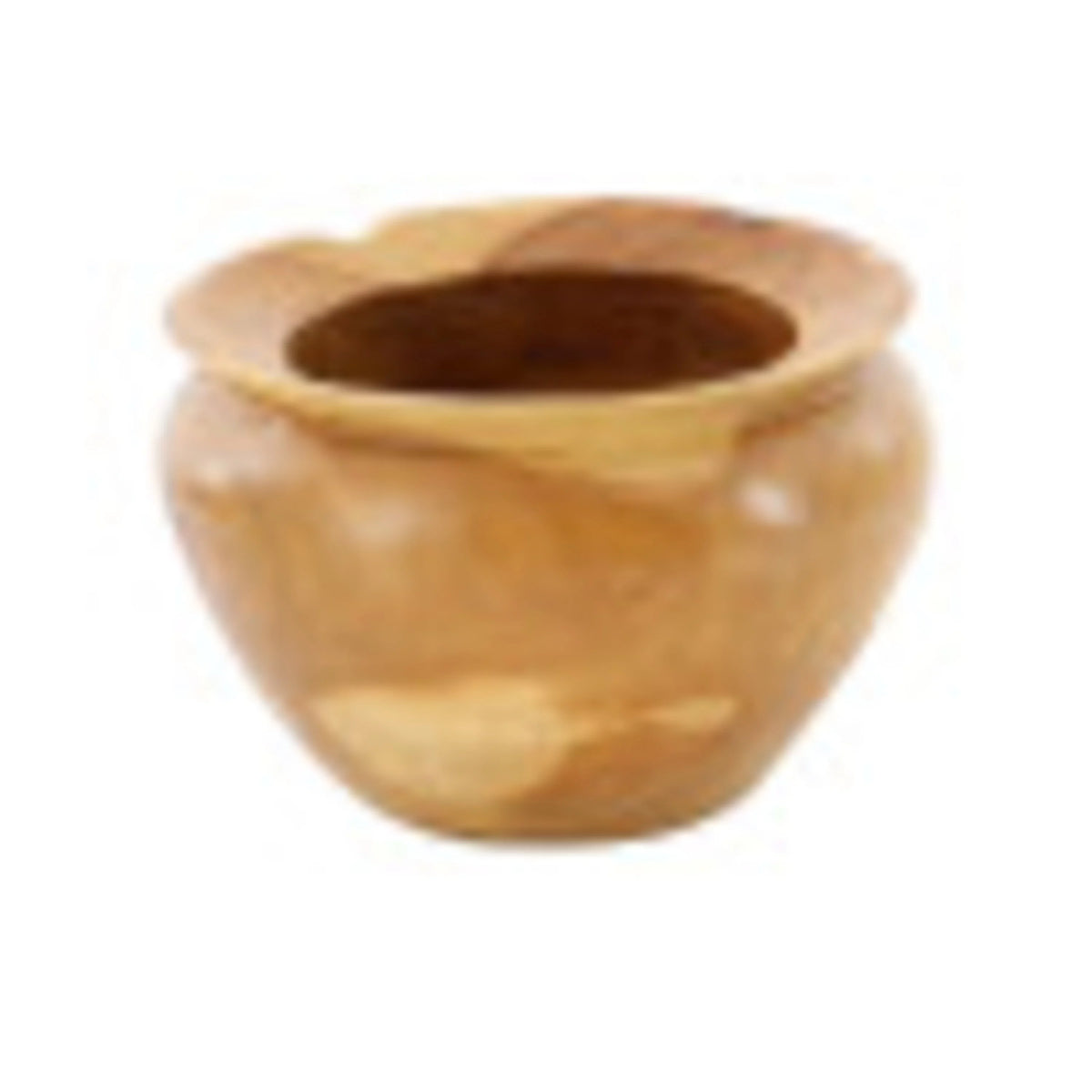 9" Handmade Round Brown Teak Wood Decorative Bowl G5104