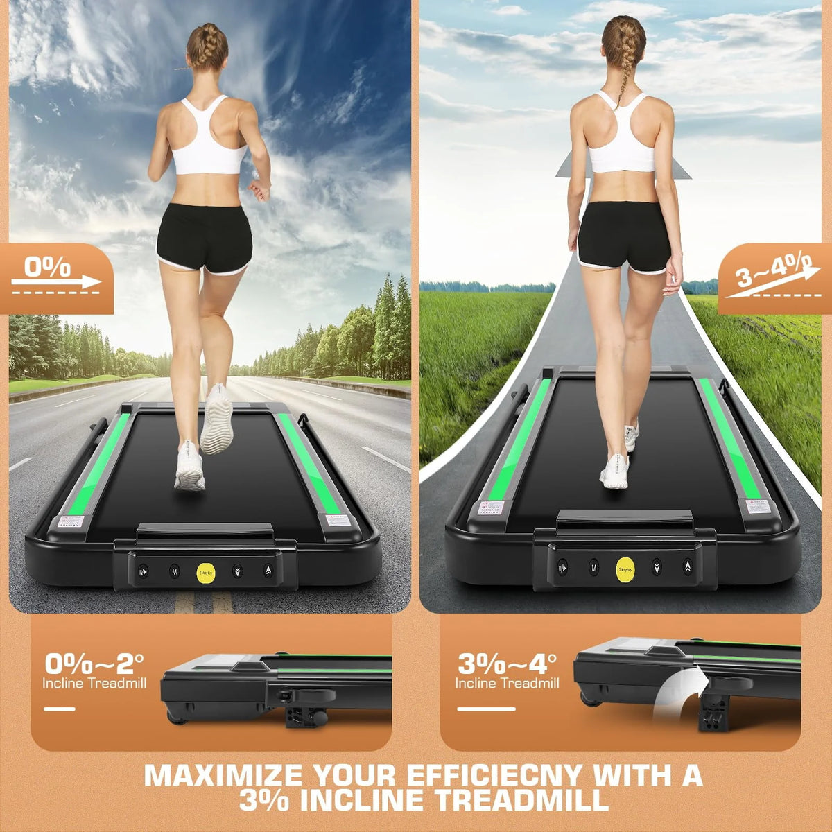 2 in 1 Folding Treadmill H589