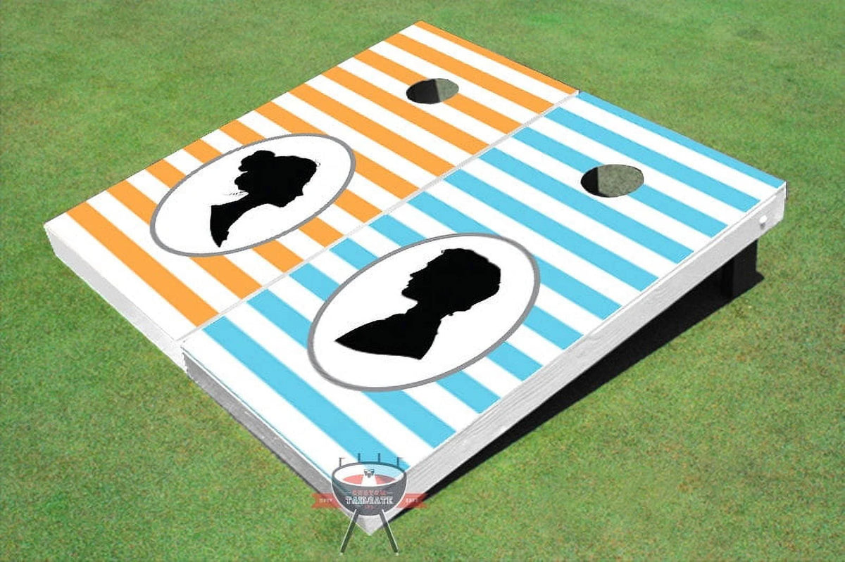 Striped Pattern Cornhole Boards C825