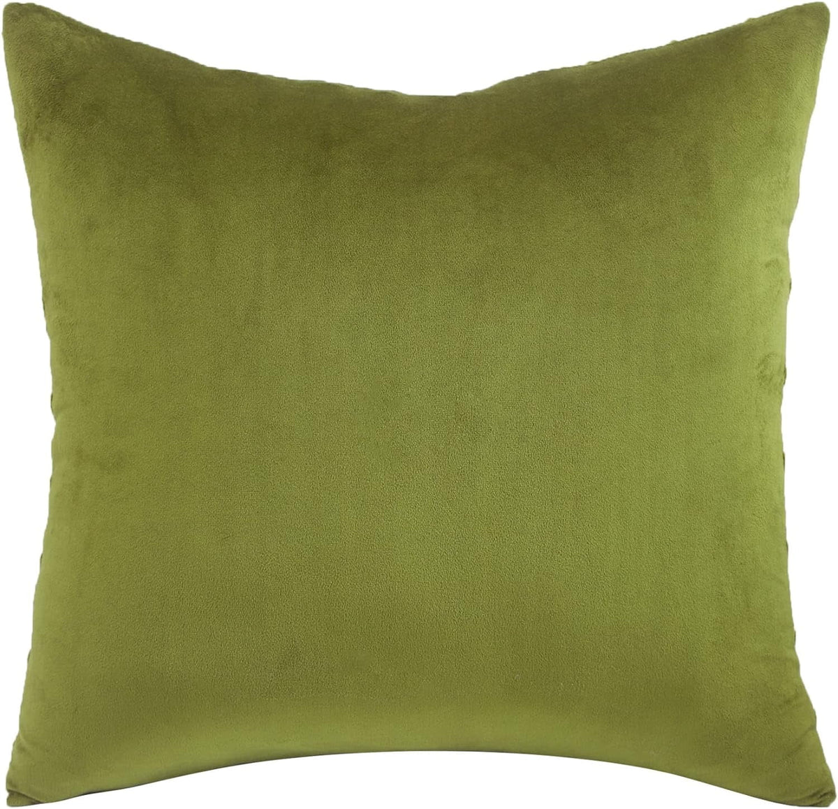 Green Velvet Throw Pillow Covers 22x22 Pack of 2 F3415