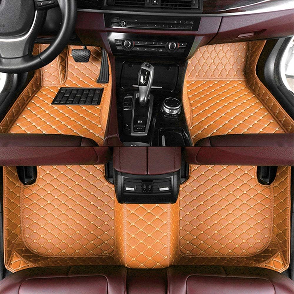 Black Red Car Floor Mats B136