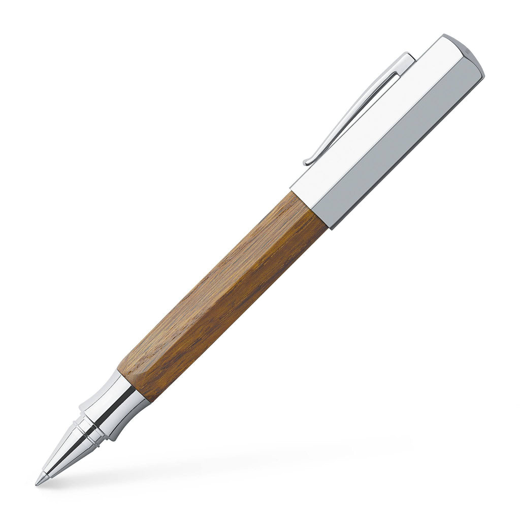 Smoked Oak Wood Rollerball Pen H6512