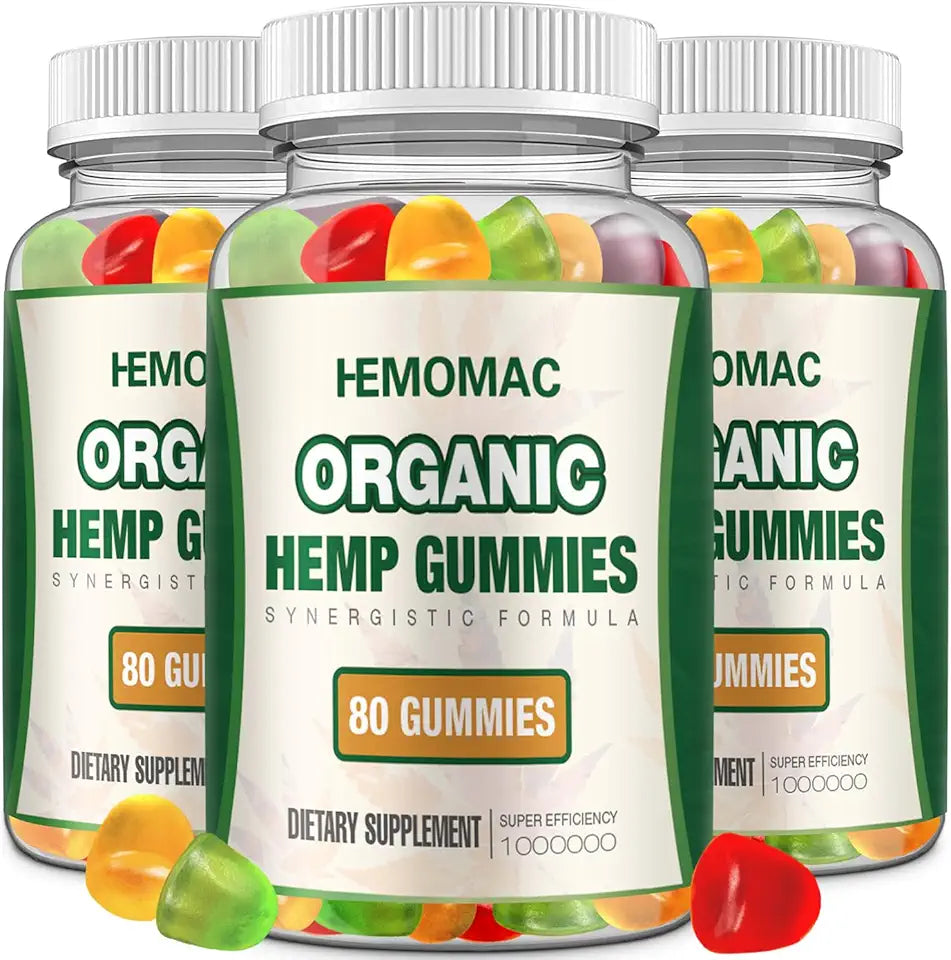 Organic Hemp Gummies High Potency Vegan Non-GMO Z78534