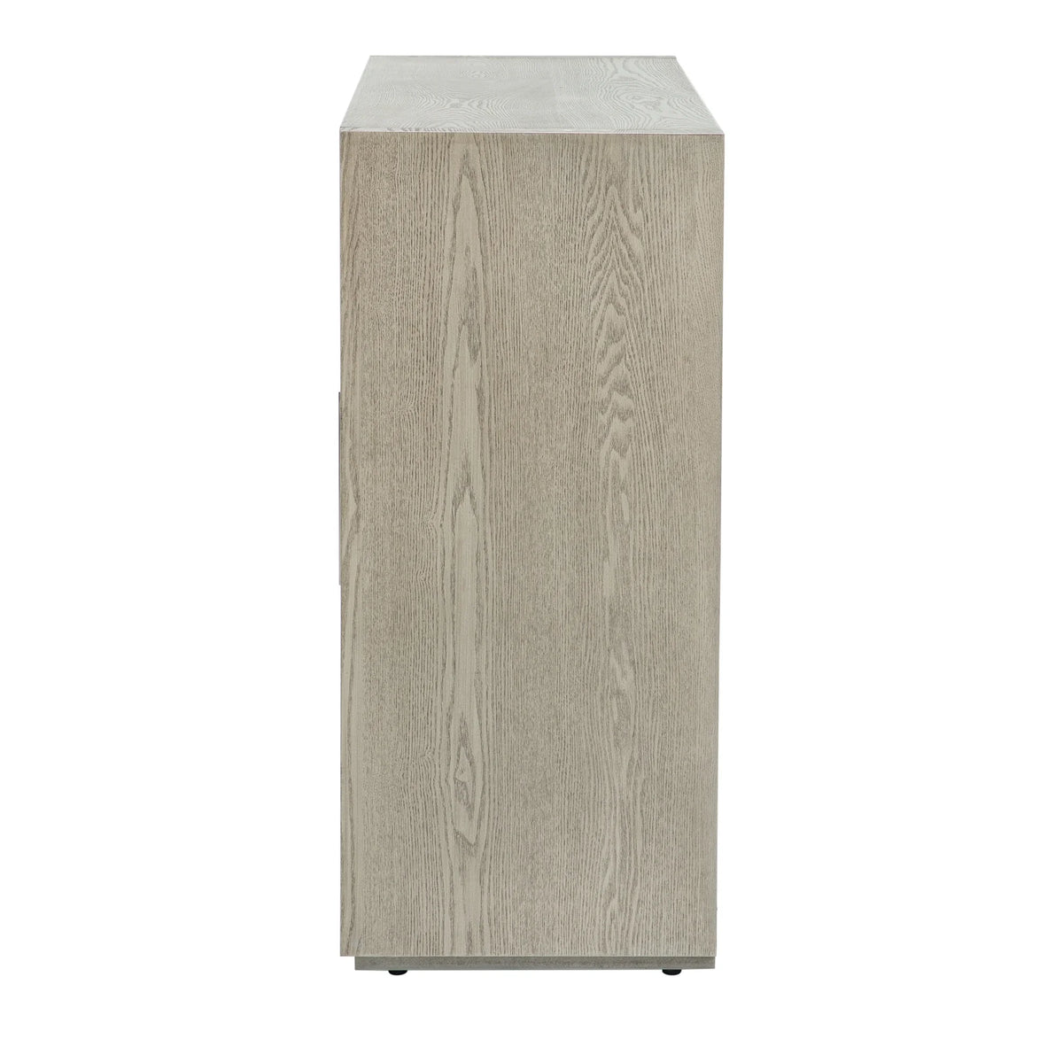 Wood Storage Cabinet with Three Tempered Glass Doors and Adjustable Shelf E56494