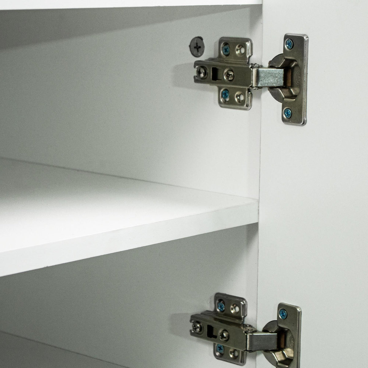 White 3-Tier TV Stand with Storage F233