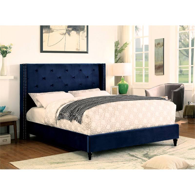 Tufted Wingback California King Bed T3695