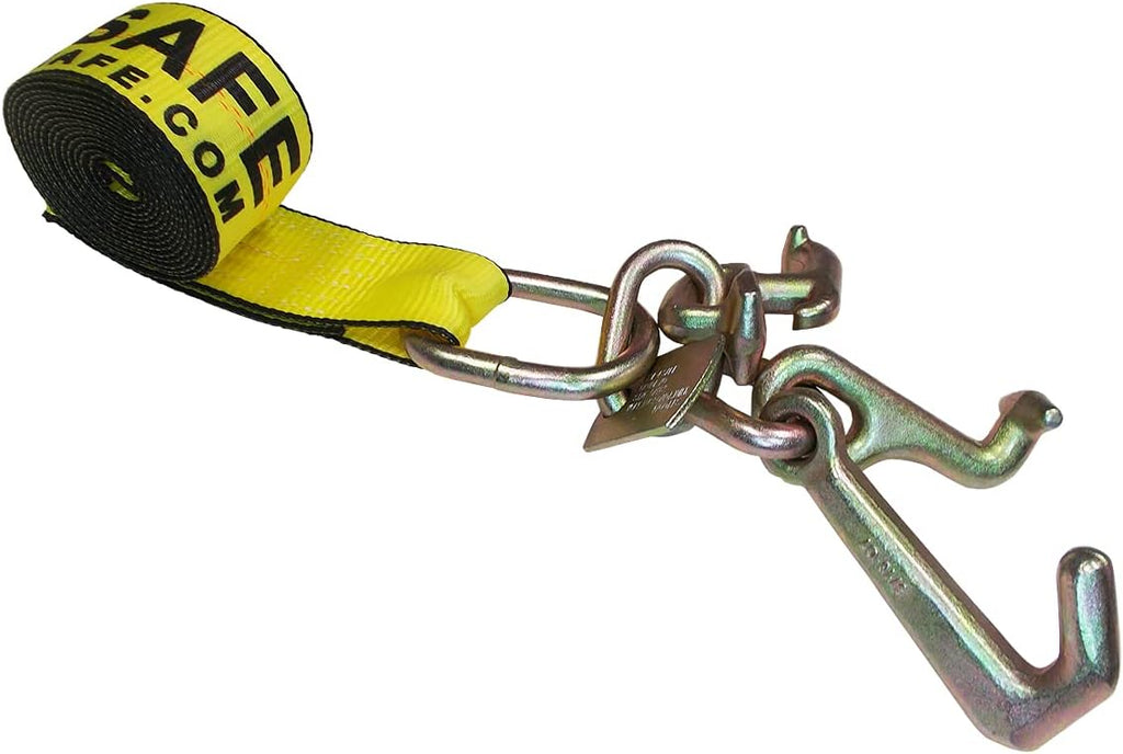 2” x 10’ Auto Tie-Down Car Straps 8 Pack Yellow Q7882