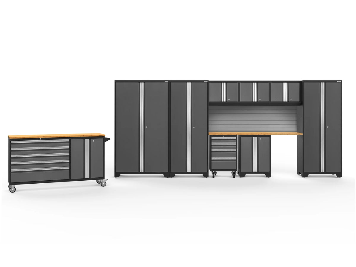 Gray 10 Piece Steel Garage Storage Cabinet Set R225010