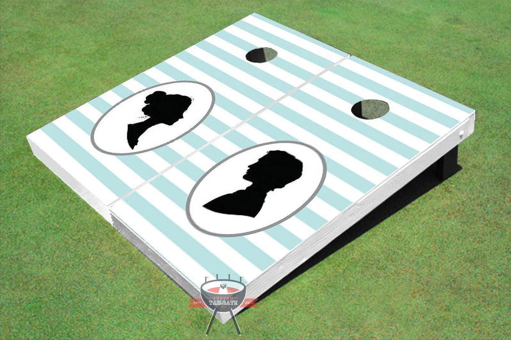 Striped Pattern Cornhole Boards C825