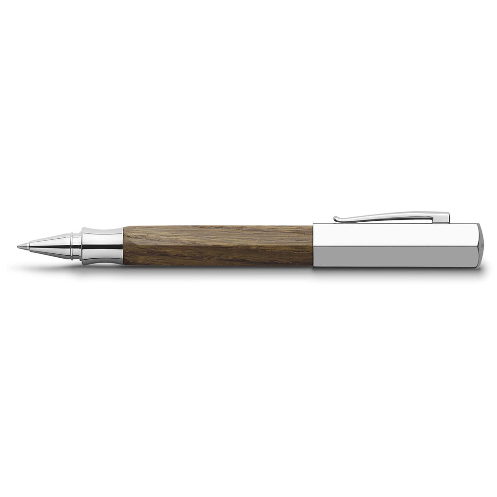 Smoked Oak Wood Rollerball Pen H6512