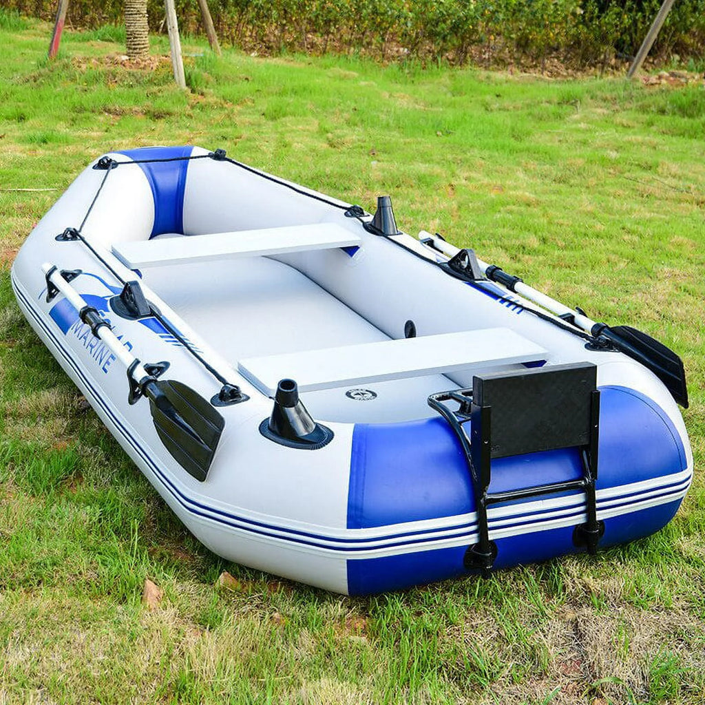 2.3m PVC Inflatable Rowing Boat with Oars and Pump O238688